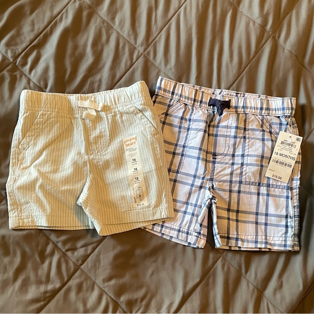 Toddler Boys Shorts, 2 pairs, 18M